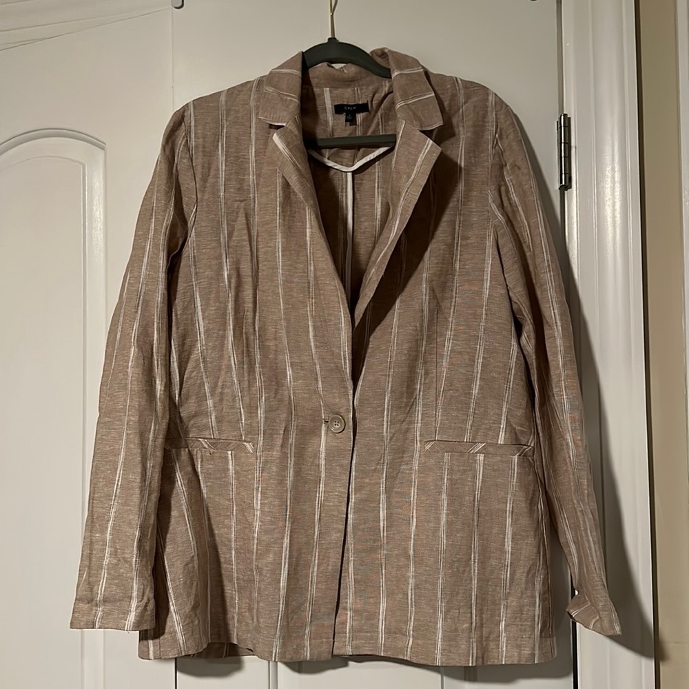 Drew long sleeve linen blazer